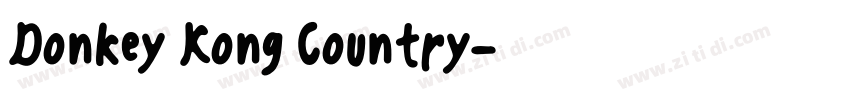 Donkey Kong Country字体转换